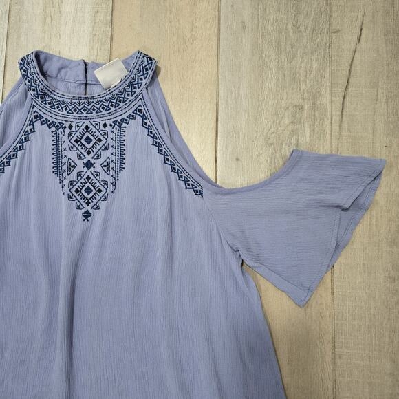 Knox Rose by Target Hippie Boho Off the Shoulder Emrboidered Dress Women Size S - Picture 4 of 10